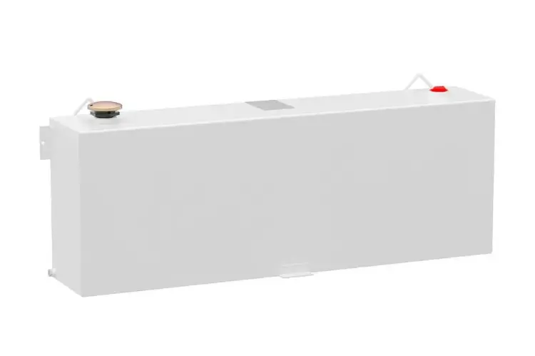 Uws St-45-R-W Ford F250/F350 Superduty 1999-2022 45-Gallon Rectangle Steel Fuel Transfer Tank White 1
