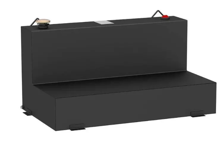 Uws St-75-L-Mb Dodge Ram 2500/3500 2003-2008 75-Gallon L-Shape Steel Fuel Transfer Tank - Matte Black 1