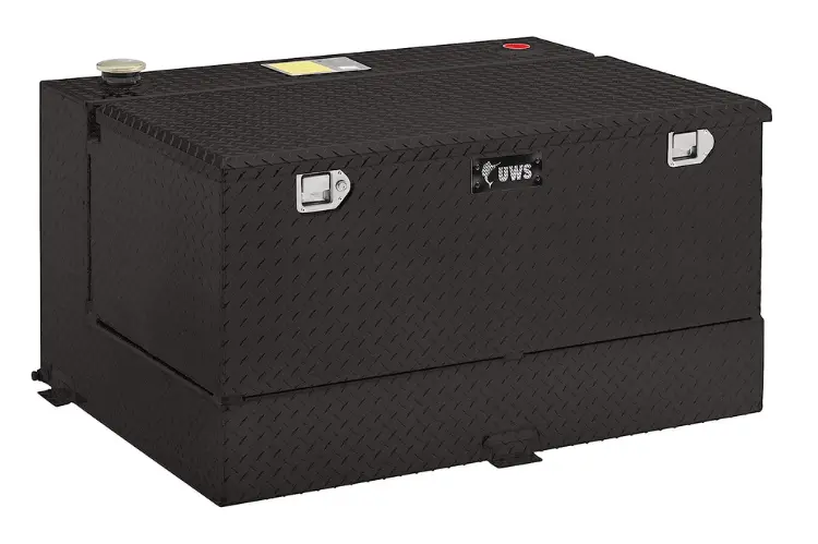 Uws Tt-45-Combo-Blk Dodge Ram 2500/3500 2003-2008 45-Gallon Combo Aluminum Fuel Transfer Tank Gloss Black 1
