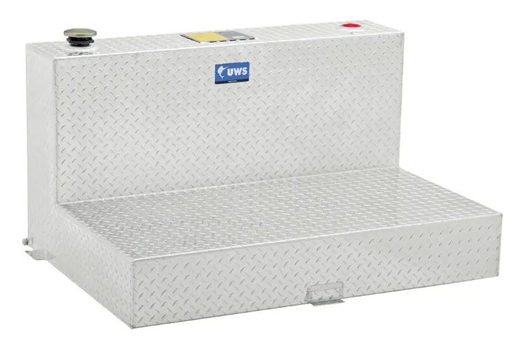 Uws Tt-100-L-T-P Dodge Ram 2500/3500 2003-2021 100-Gallon L-Shape Bright Aluminum Transfer Tank 1