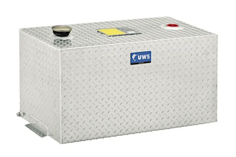 Uws Tt-100-Rt-T-P Dodge Ram 2500/3500 2003-2019 100-Gallon Bright Aluminum Rectangle Fuel Transfer Tank 1