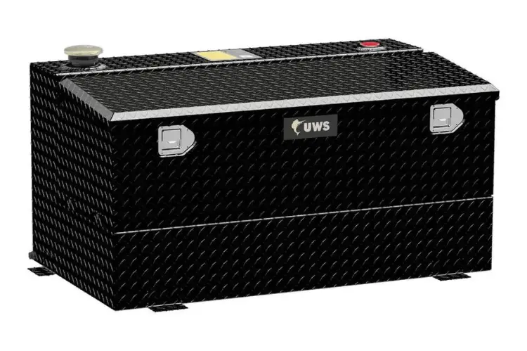 Uws Tt-75-Combo-Blk Dodge Ram 2500/3500 2003-2008 75-Gallon Combo Aluminum Fuel Transfer Tank Gloss Black 1