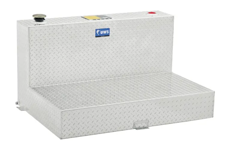 Uws Tt-85-L-T-P Dodge Ram 2500/3500 2003-2008 85-Gallon L-Shape Bright Aluminum Fuel Transfer Tank 1