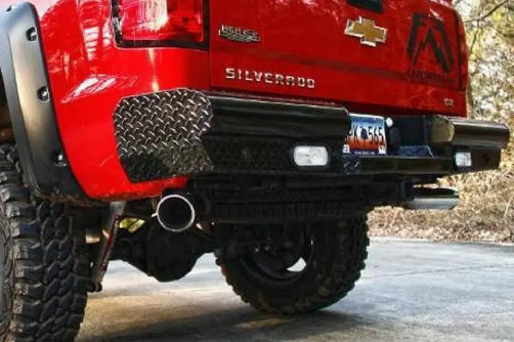 Fab Fours Cs14-T3150-1 Gmc Sierra 1500 2014-2018 Black Steel Rear Bumper 1