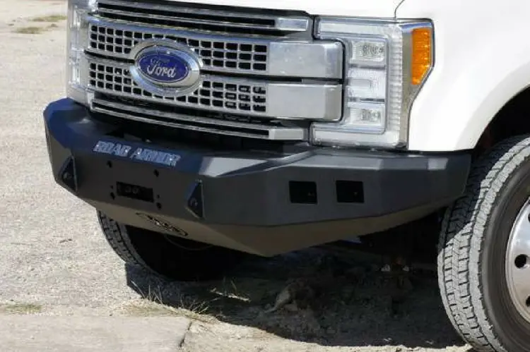 Road Armor Stealth 617F0b Ford F250/F350 Superduty 2017-2022 Front Bumper Base Winch Ready With Square Light Holes 1