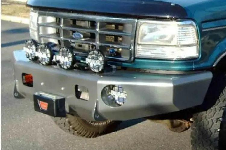 Trailready 12100B Ford F250/F350 Superduty 1992-1998 Extreme Duty Front Bumper Winch Ready Base 1
