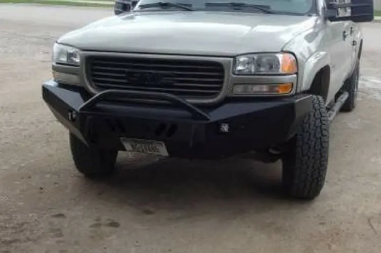 Throttle Down Kustoms Bpush0102gm Gmc Sierra 2500/3500 2001-2002 Front Bumper Push Bar 1