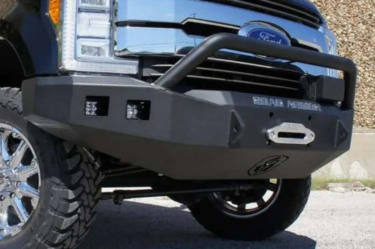 Road Armor Stealth 617F4b Ford F250/F350 Superduty 2017-2022 Front Bumper Pre-Runner Guard Winch Ready With Square Light Holes 1