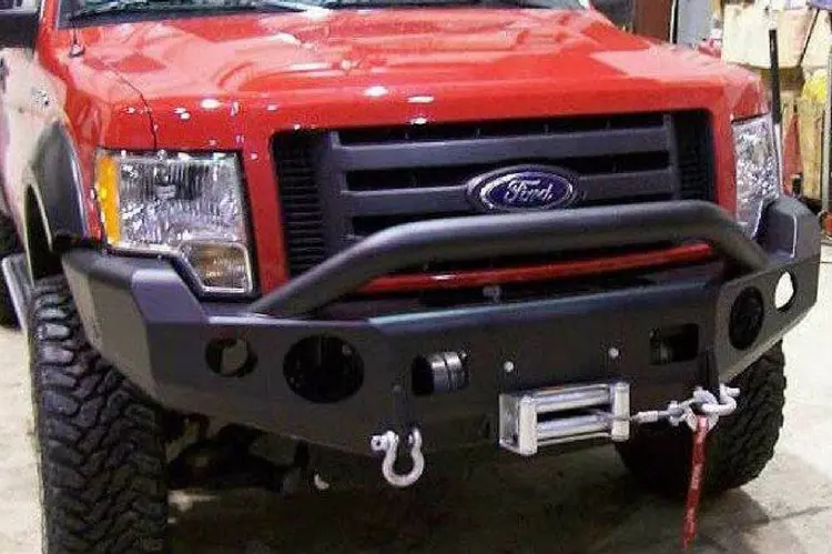 Trailready 12201P Ford F150 2004-2008 Extreme Duty Front Bumper Winch Ready With Pre-Runner Guard 1