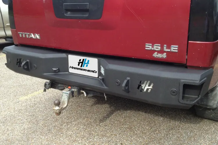 Hammerhead 600-56-0095 Nissan Titan 2004-2009 Rear Bumper With Sensors 1