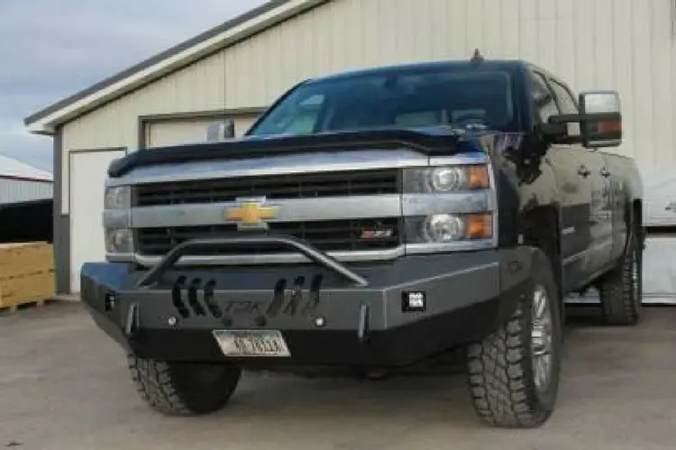 Throttle Down Kustoms Bpush1517ch Chevy Silverado 2500Hd/3500 2015-2019 Front Bumper Push Bar 1