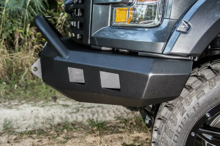 Road Armor Stealth 314R4b-Nw 2014-2015 Chevy Silverado 1500 Front Non-Winch Bumper Pre-Runner Style, Black Finish And Square Fog Light Hole 1