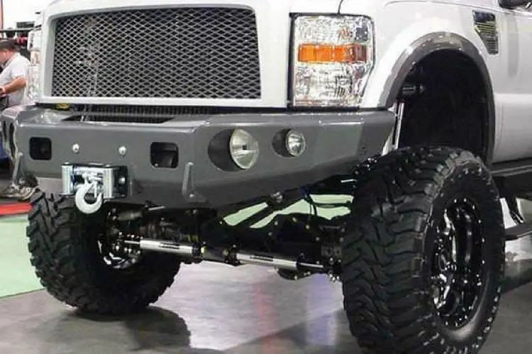 Trailready 12100B Ford F450/F550 Superduty 1992-1998 Extreme Duty Front Bumper Winch Ready Base 2
