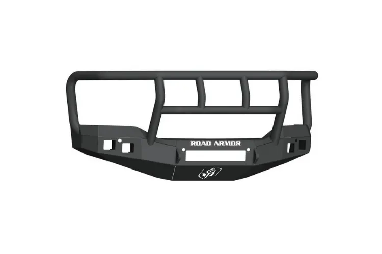 Road Armor Stealth 2161F2b-Nw 2016-2017 Gmc Sierra 1500 Front Non-Winch Bumper With Titan Ii Guard And Square Light Holes 1