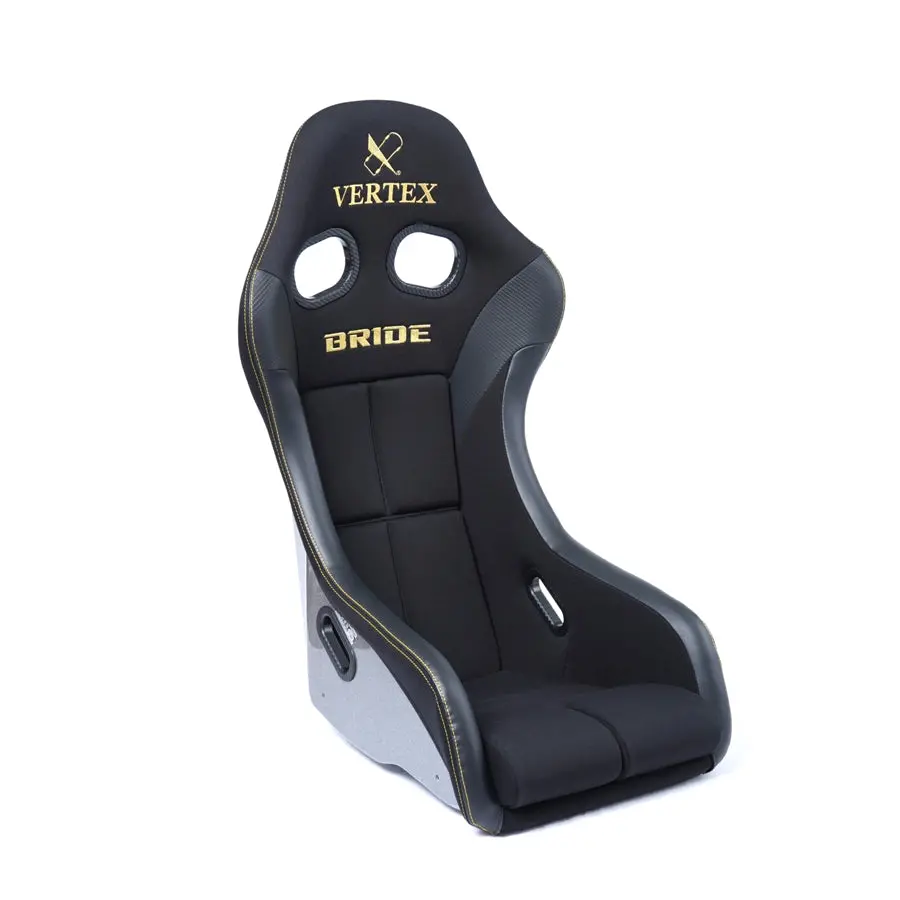 Bride X Vertex Zeta Iv Bucket Seat - Black With Gold Stitching 1