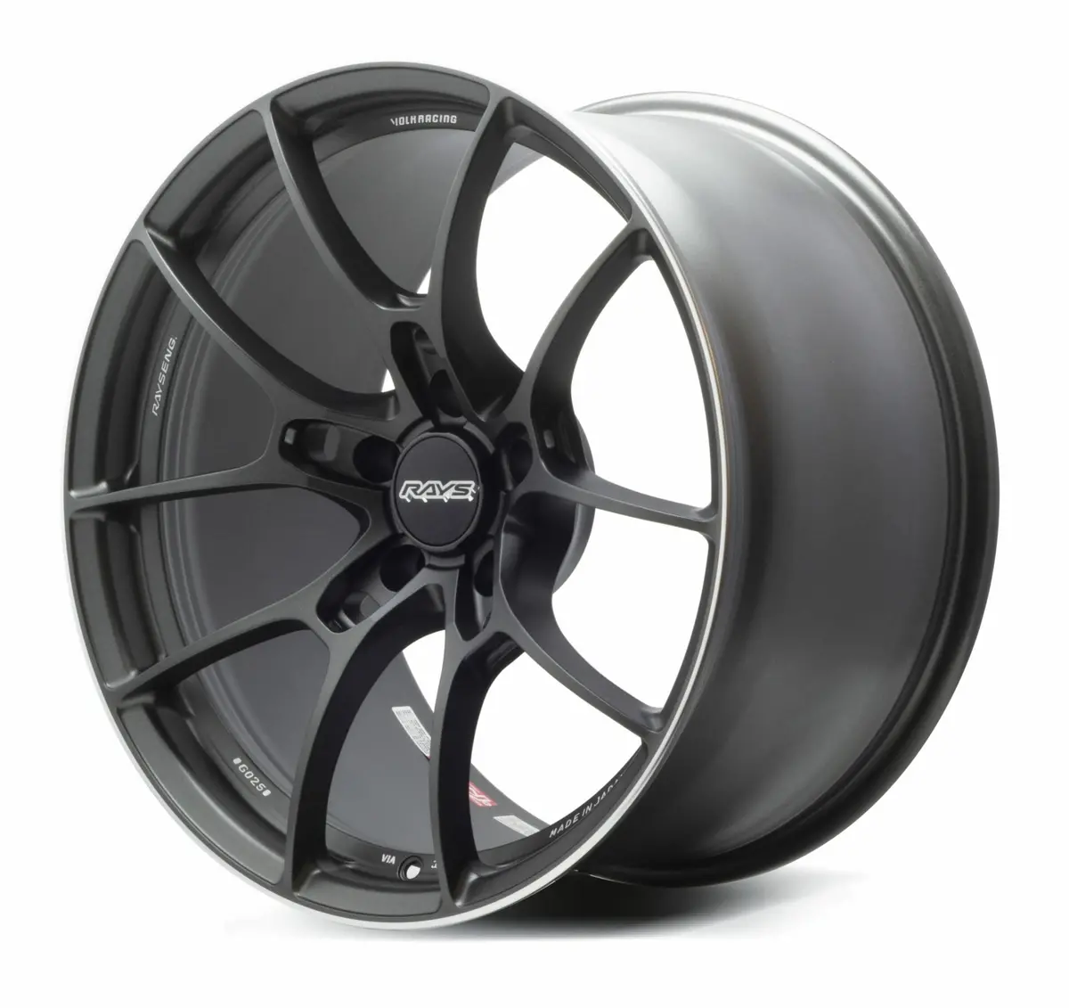 Volk Racing G025 Wheel - Matte Gunblack With Diamond Cut Edge 1