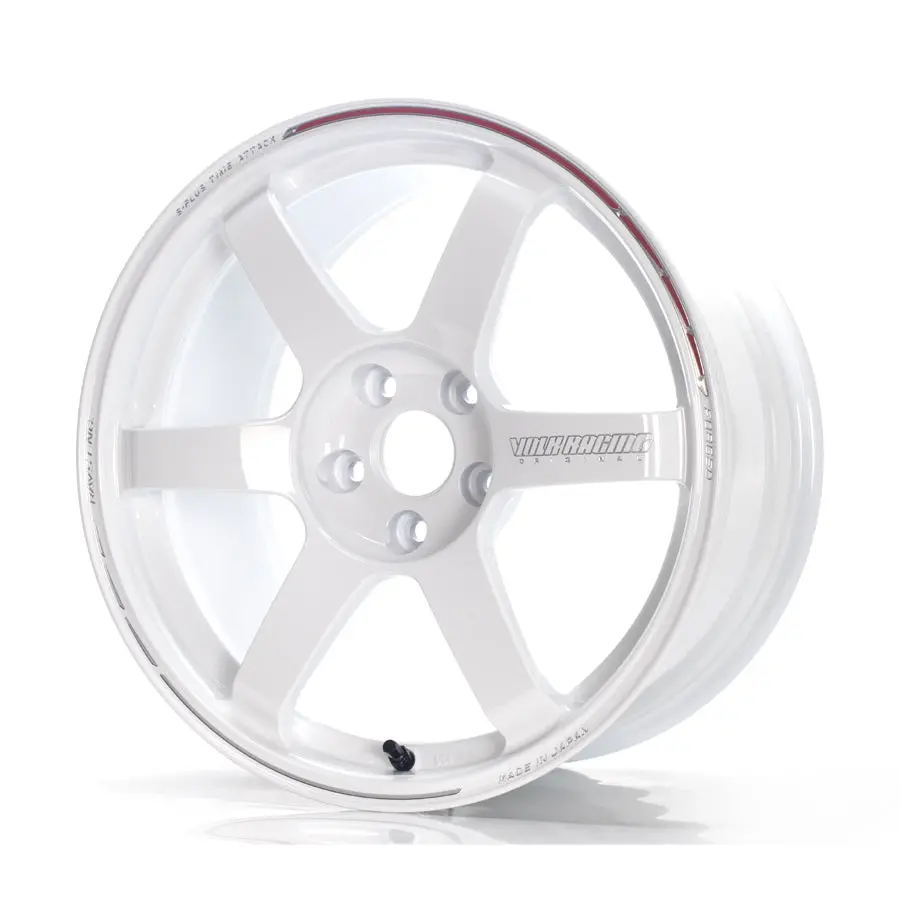 Volk Racing Te37 Saga S-Plus Time Attack Wheel - Dash White Color 1