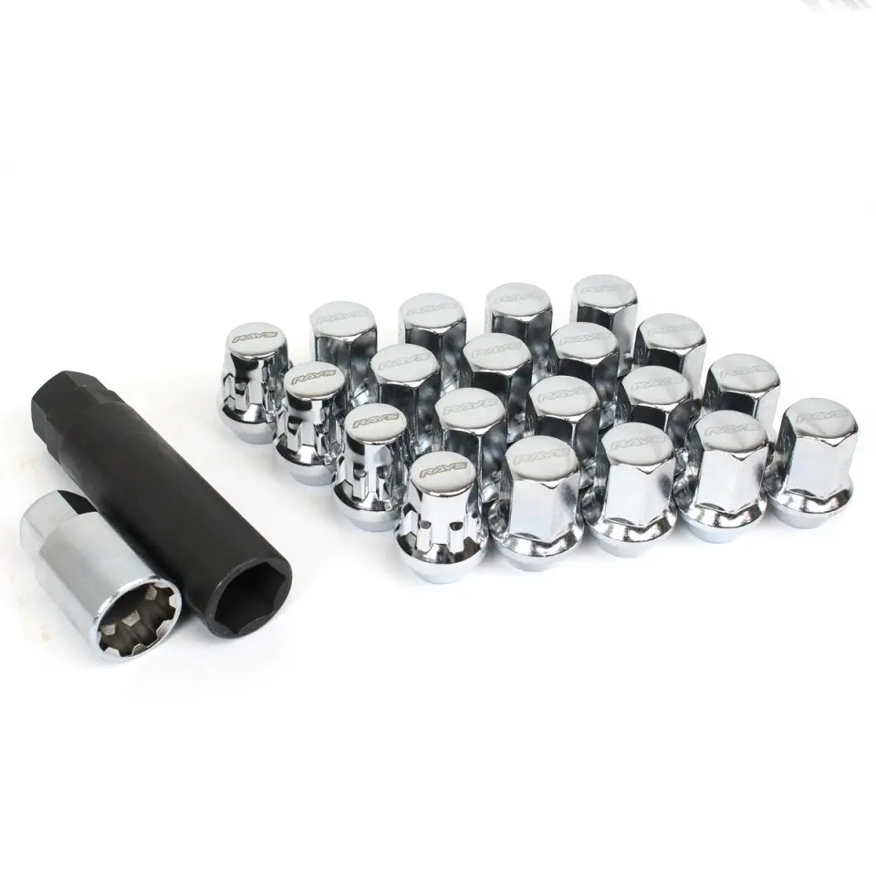 Rays 17 Hex Lug Nut And Lock Set - Chrome 2