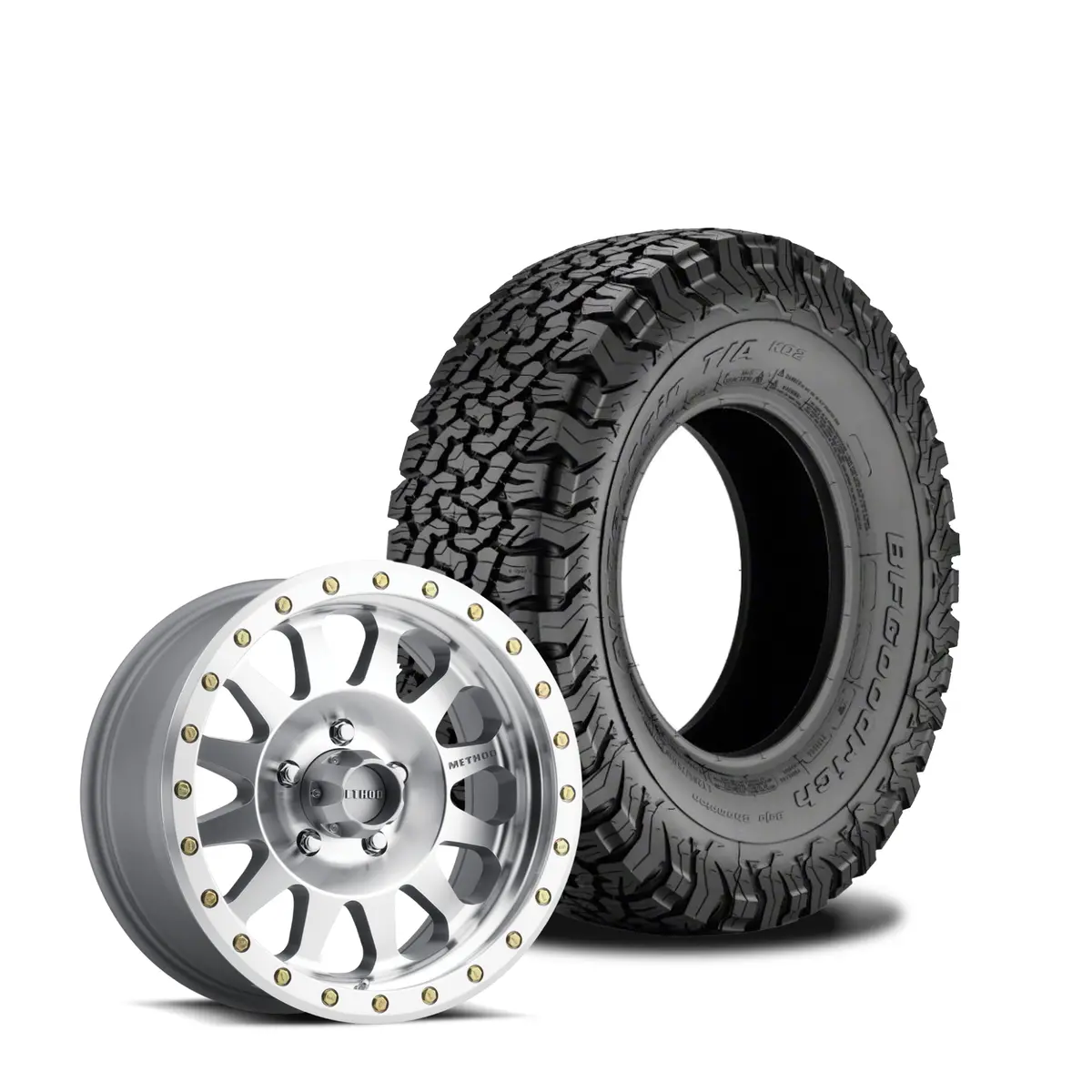 Method 304 17X8.5 Machined 5X5 | Bfg 37X12.5 All Terrain Ko2 | Mounted & Balanced 1