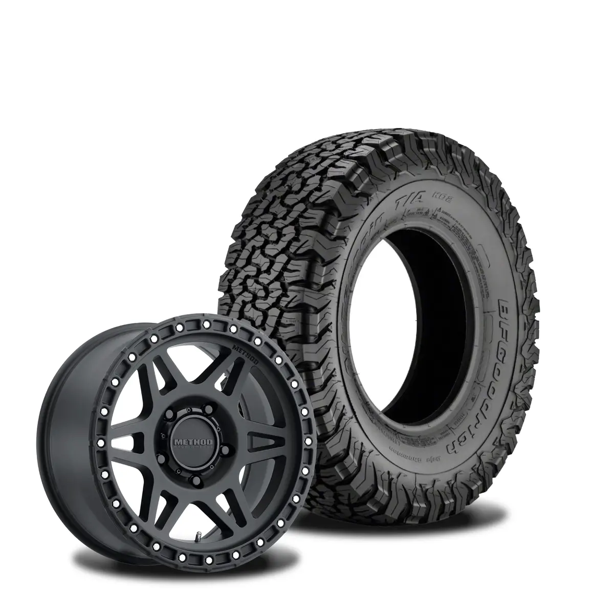 Method 312 17X8.5 Matte Black 5X5 | Bfg 37X12.5 All Terrain Ko2 | Mounted & Balanced 1