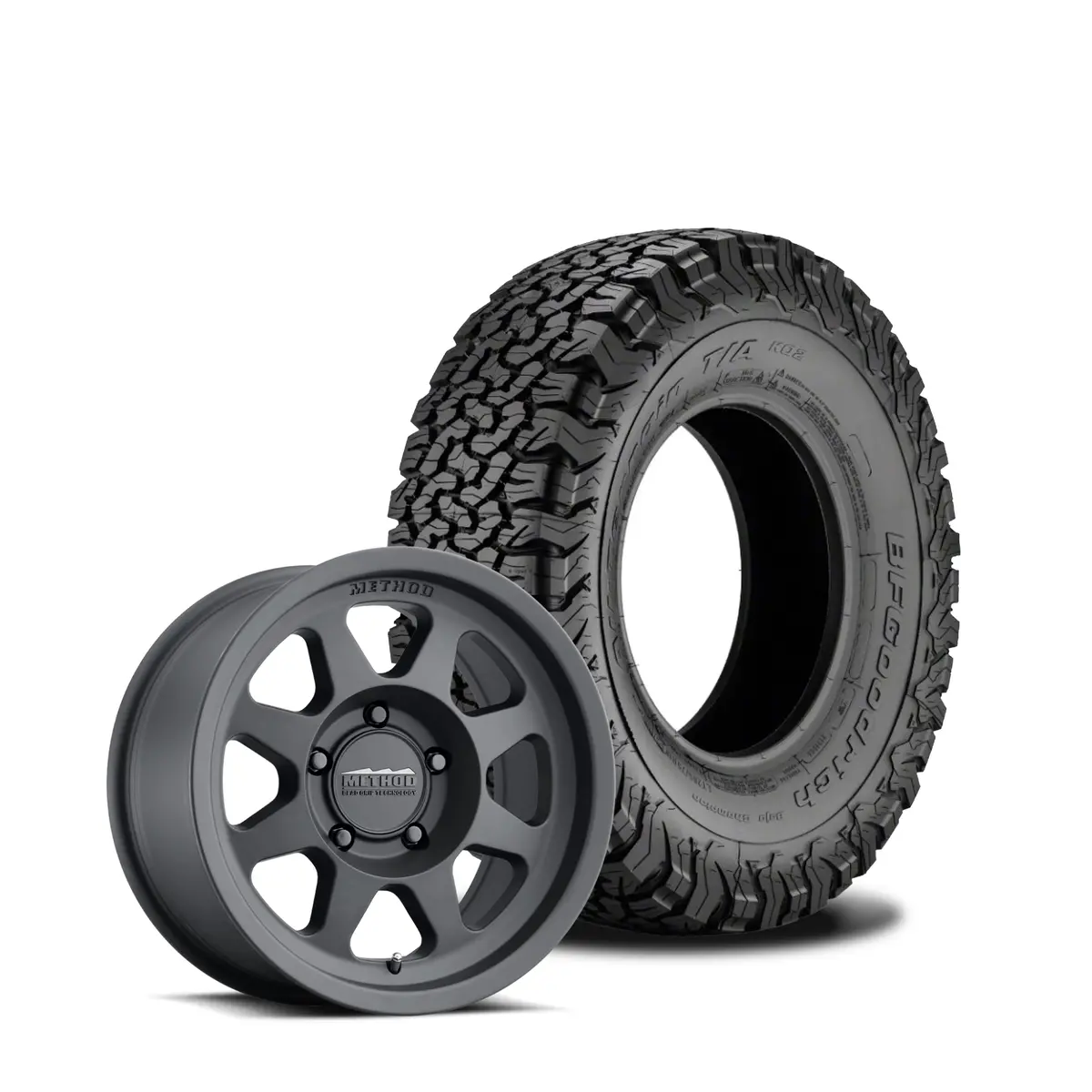 Method 701 17X8.5 Matte Black 5X5 | Bfg 37X12.5 All Terrain Ko2 | Mounted & Balanced 1