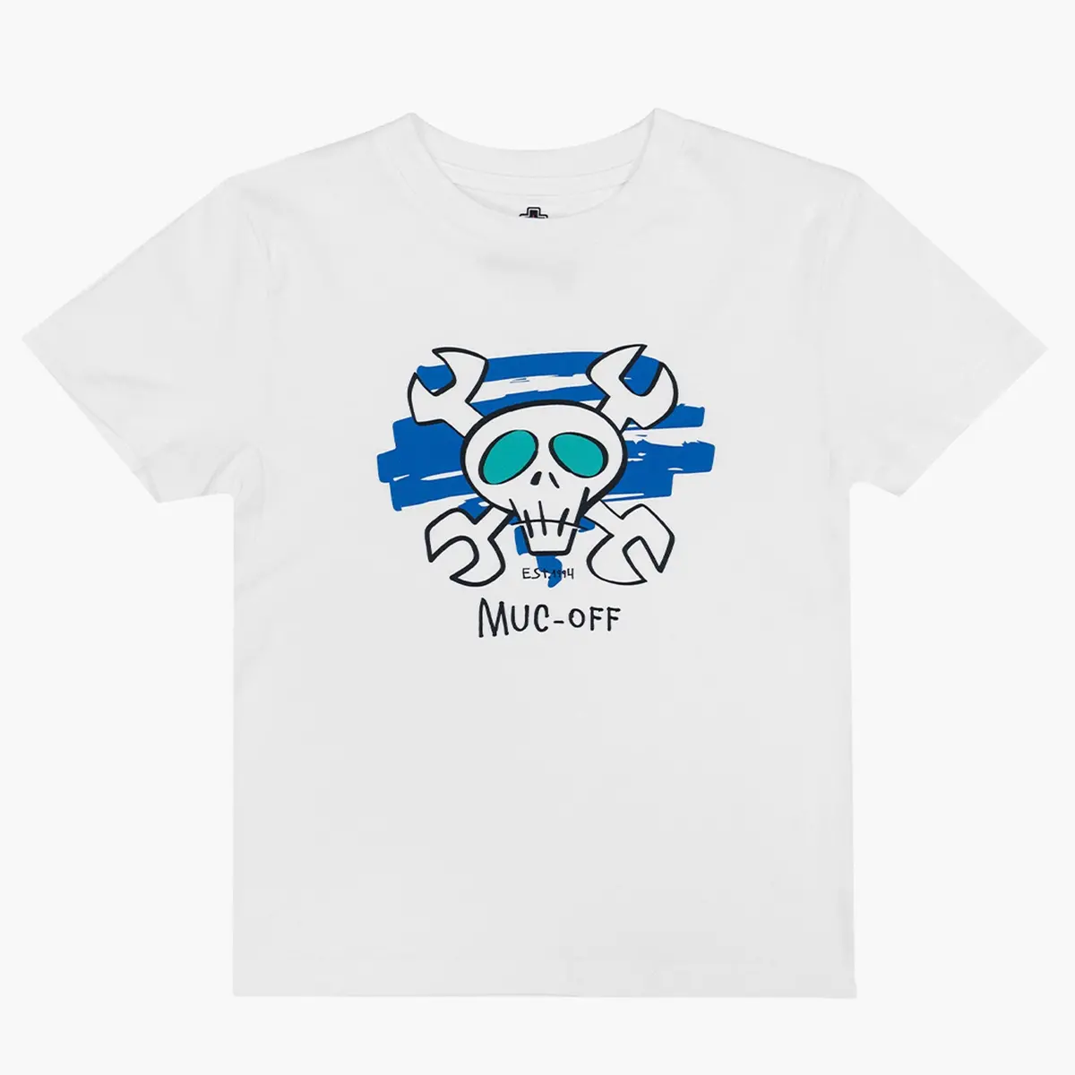 Crossbones Kids T-Shirt - White 1