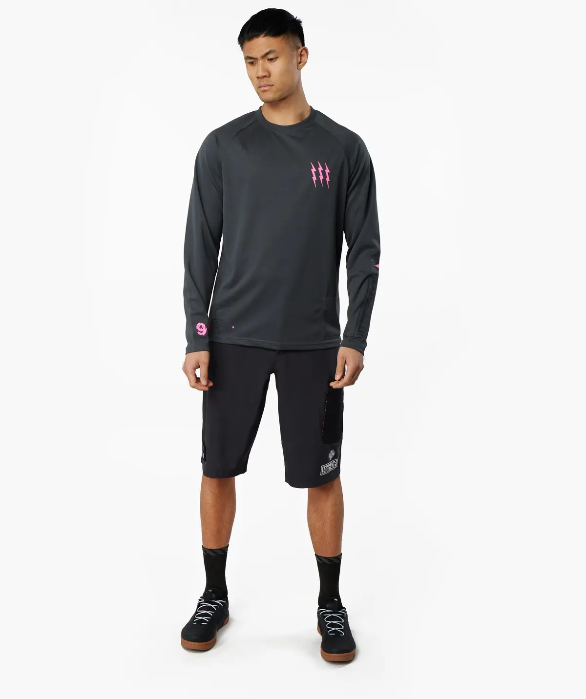 Long Sleeve Riders Jersey - Grey 1