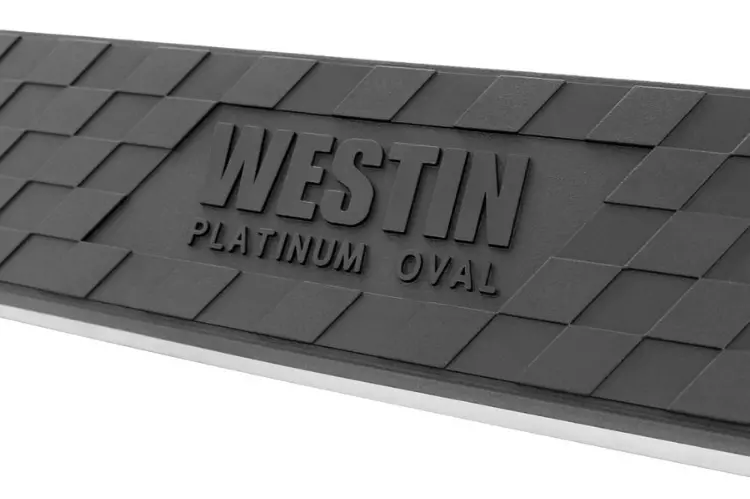 Westin 21-1685 1999-2014 Chevy Silverado 2500/3500 Platinum 4 Oval Nerf Step Bars - Black 2