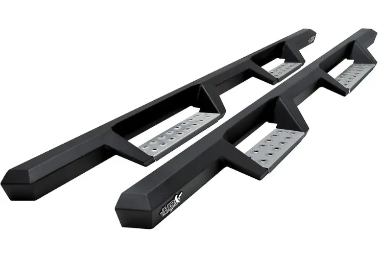 Westin 56-116852 Gmc Sierra 2500Hd/3500Hd 2001-2019 Hdx Stainless Drop Nerf Bars Double/Extended Cab - Textured Black 1