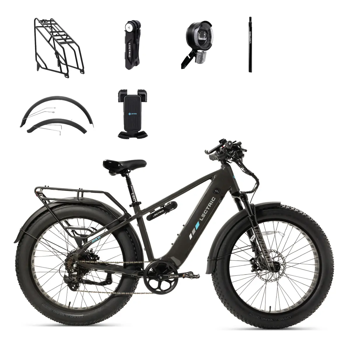 Xpeak2 High-Step + Free Rear Rack, Fenders, Elite Headlight, Suspension Seat Post, Bike Lock, Phone Mount ($434 Value) 1