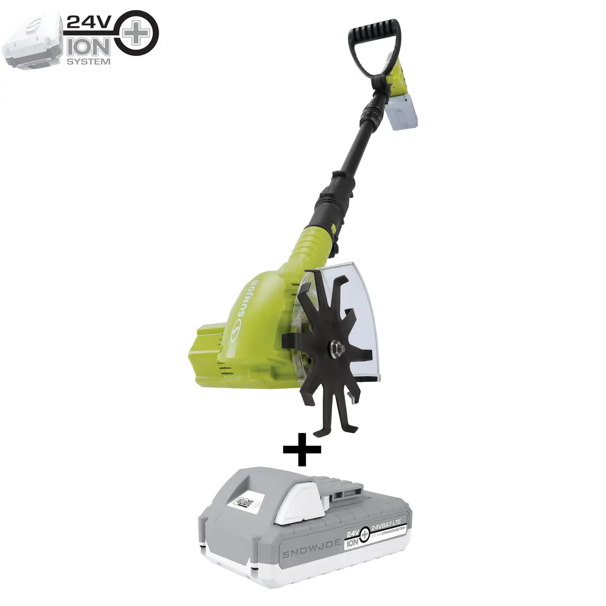 Sun Joe Tjw24c 24-Volt* Cordless Telescoping Weeder/Cultivator Kit | W/ 2.0-Ah Battery + Charger 1