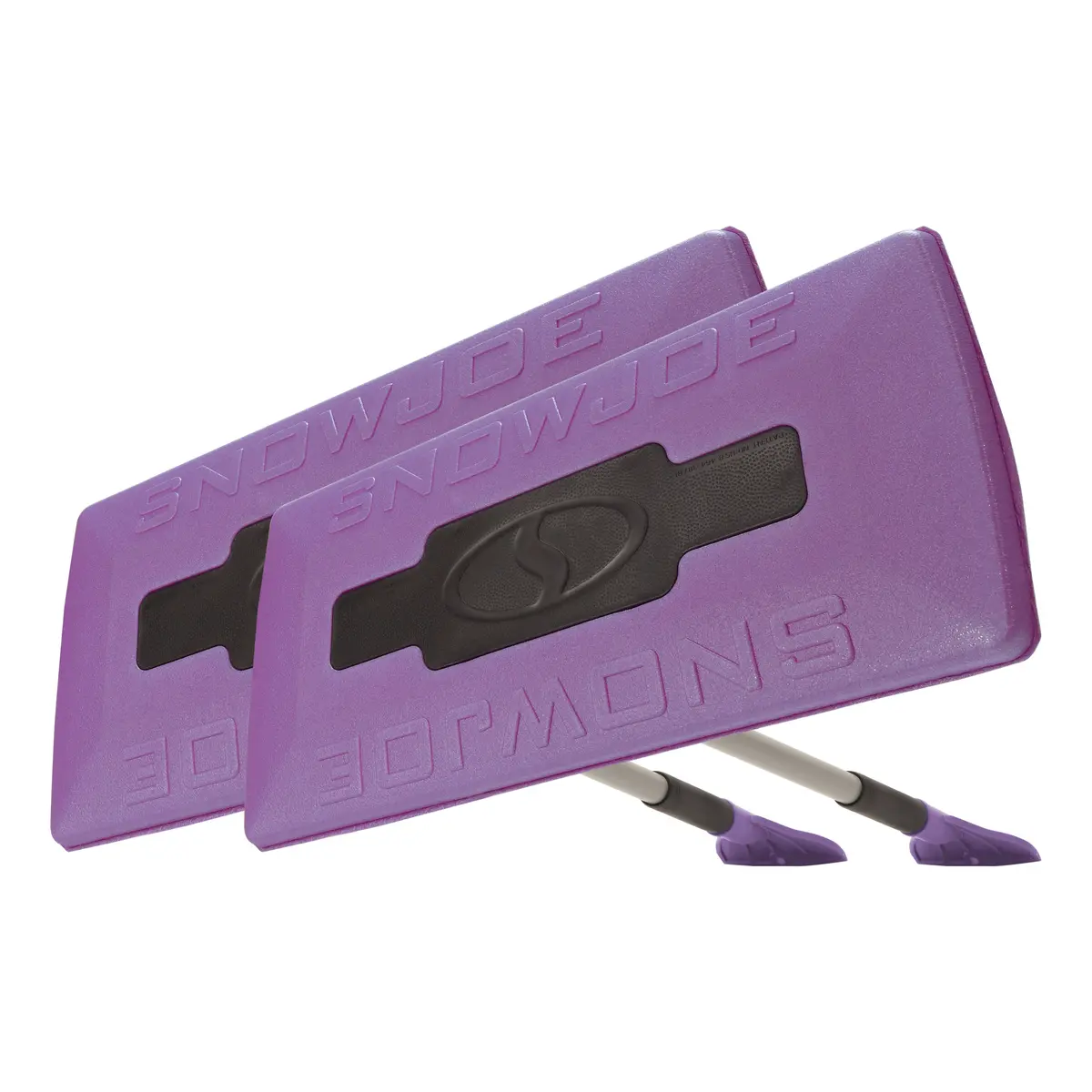 Snow Joe Sjblzd-Jmb-Prp2 2-Pack Jumbo Telescoping Snow Broom + Ice Scraper, Purple 1