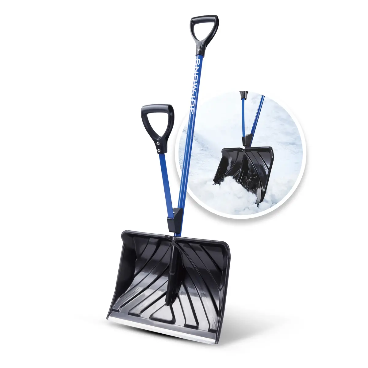 Snow Joe Sj-Shlv01m Shovelution Strain-Reducing Snow Shovel | 18-Inch | Spring Assisted Handle | Retail Ready 1