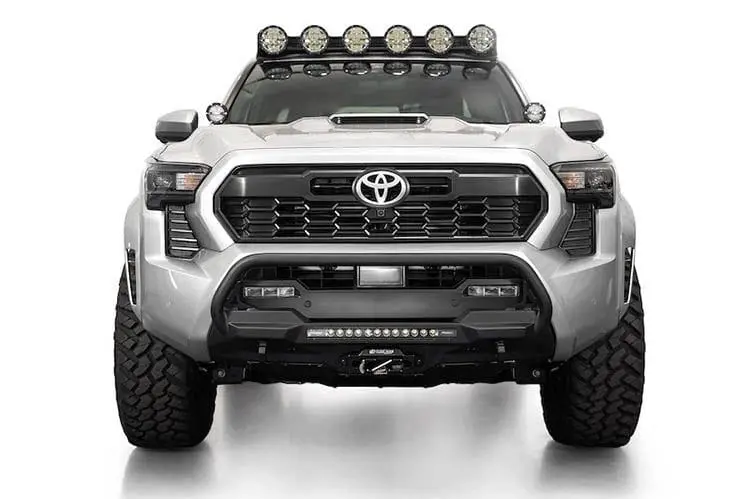 Add F6703512601na Toyota Tacoma 2024-2026 Stealth Center Mount Front Bumper Winch Ready With Top Hoop 1