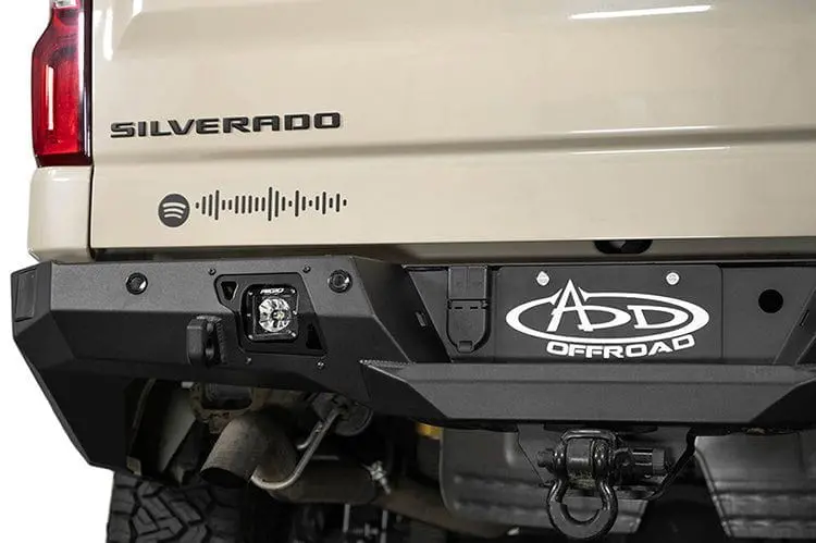 Add R120081090103 Gmc Sierra 1500 2022-2026 Stealth Fighter Rear Bumper Non Winch 1