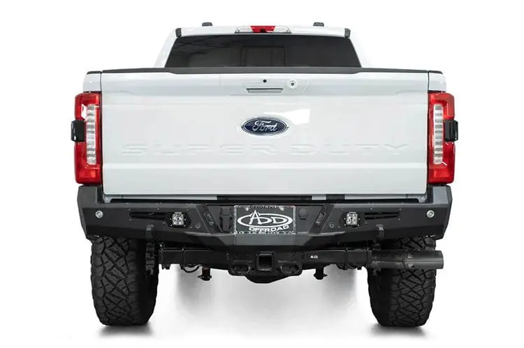 Add R810141090103 Ford F250/F350 Superduty 2023-2026 Bomber Rear Bumper With Sensor Cutouts 1