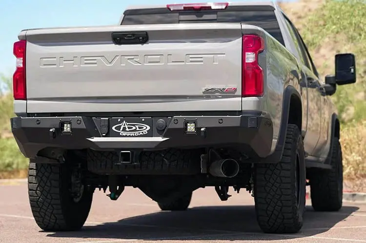 Add R820191280103 Chevy Silverado 2500/3500 2024+ Phantom Rear Bumper 1