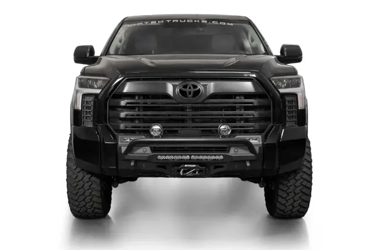 Add 2022-2026 Toyota Tundra Aftermarket Front Bumper F760353120103 Stealth Center Mount With Top Hoop 1