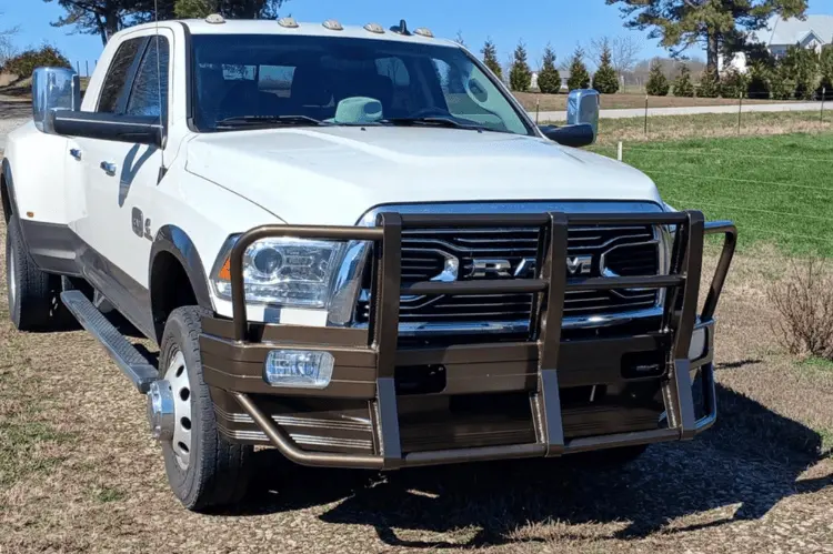 Ali Arc Classic Dodge Ram 2500/3500 2010-2018 Front Bumper Round Fog Light Cut Outs With Rake Dgr227l 1