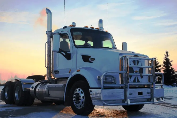 Ali Arc Peterbilt 567 Sba Pb121bcq 2014-Up Q-Latch Curved Semi Truck Front Bumper 1