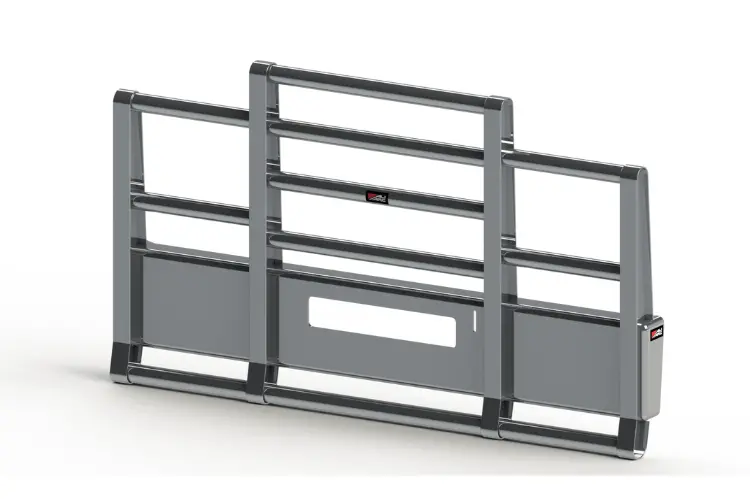 Ali Arc Peterbilt 567 Sfa Pb121xcq 410 2016-Up 4 Post 3" Tubes Q-Latch Straight Semi Truck Front Bumper 1