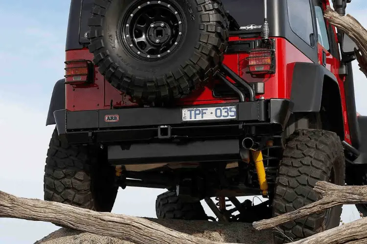 Arb 5650010 Jeep Wrangler Yj & Tj 1997-2006 Rear Bumper Satin Black Powder Coat Finish 1