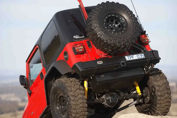 Arb 5650010 Jeep Wrangler Yj & Tj 1997-2006 Rear Bumper Satin Black Powder Coat Finish 2