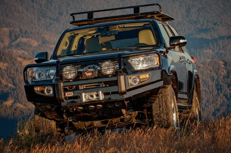 Arb 3421520B Toyota 4 Runner 2010-2013 Deluxe Front Bumper Winch Ready With Grille Guard, Black Powder Coat Finish 1