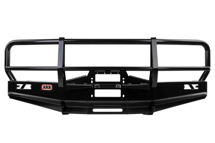 Arb 3411050 Toyota Land Cruiser 1990-1997 Deluxe Front Bumper 80 Series Winch Ready With Grille Guard, Black Powder Coat Finish 2