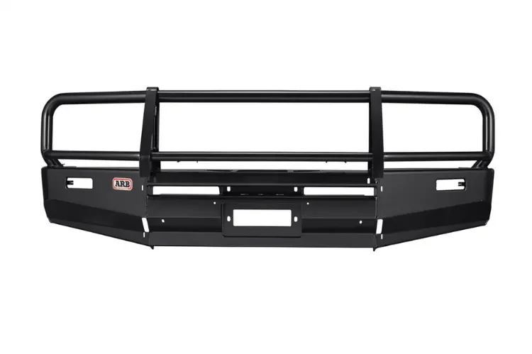 Arb 3413050B Toyota Land Cruiser 1998-2001 Deluxe Front Bumper 100 Series Winch Ready With Grille Guard, Black Powder Coat Finish 1