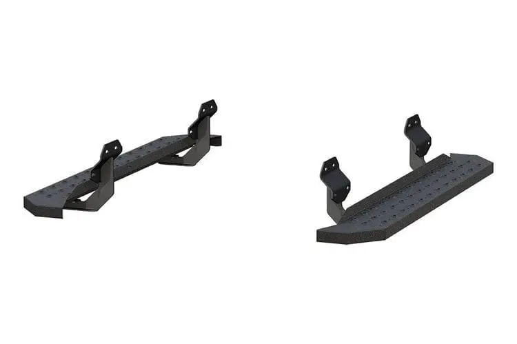 Aries 2055520 2017-2023 Ford F250/F350/F450 Super Duty Ridgestep 6 1/2" X 53" Black Steel Running Boards 1