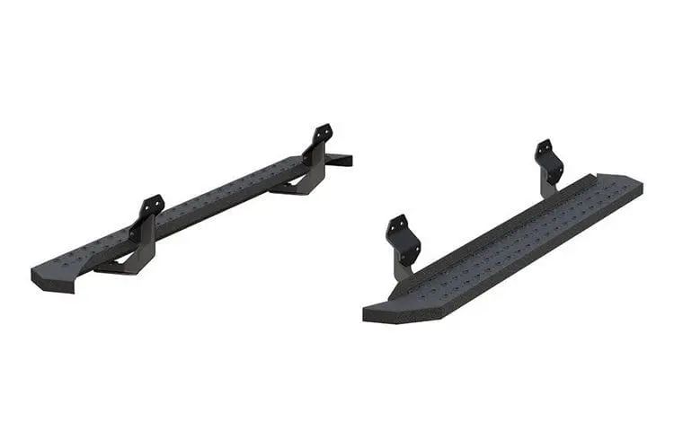 Aries 2055521 2017-2023 Ford F250/F350/F450 Super Duty Ridgestep 6 1/2" X 85" Black Steel Running Boards 1