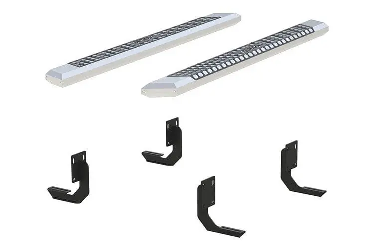 Aries 2555014 1999-2016 Ford F250/F350 Super Duty Advantedge 5 1/2" X 75" Chrome Aluminum Side Bar Running Boards 1