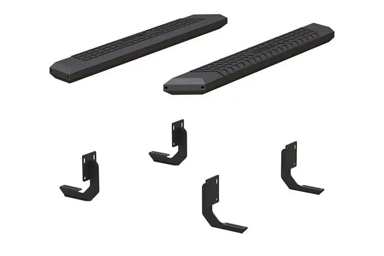 Aries 2556013 1999-2016 Ford F250/F350 Super Duty Advantedge 5 1/2" X 53" Black Aluminum Side Bar Running Boards 1